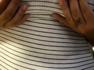 Big boob brunette masturbates on webcam