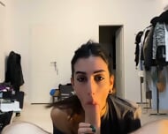 Pretty Girl With Tail Blowjob Homemade