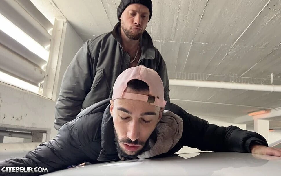 Young Arab Cocksucker Takes Massive White Dick in Parking Lot – 2